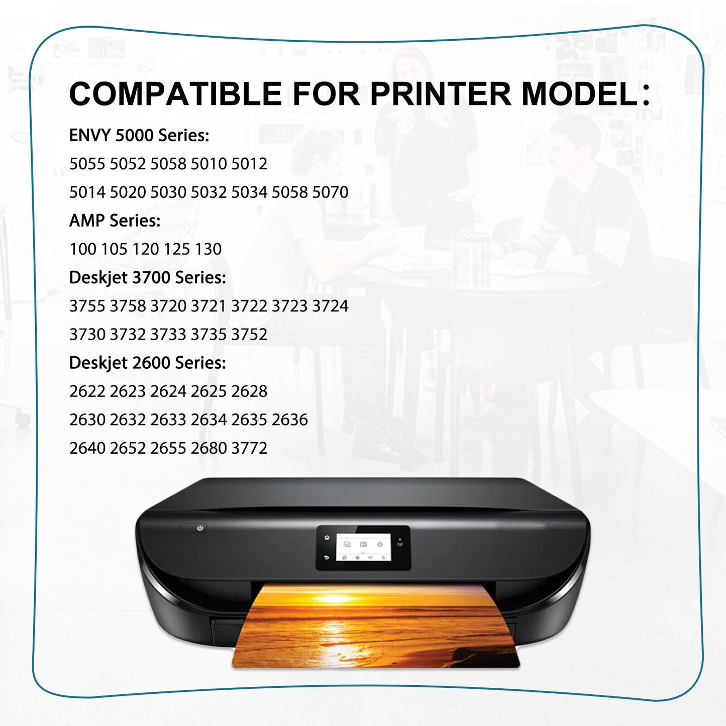 2pk 65XL 65 XL Black Ink for HP DeskJet 2600 2630 2652 3755 ENVY 5012 5052 5055