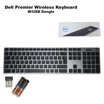 Dell WK717 Premier Wireless Bluetooth Keyboard with USB Receiver Canadian Layout