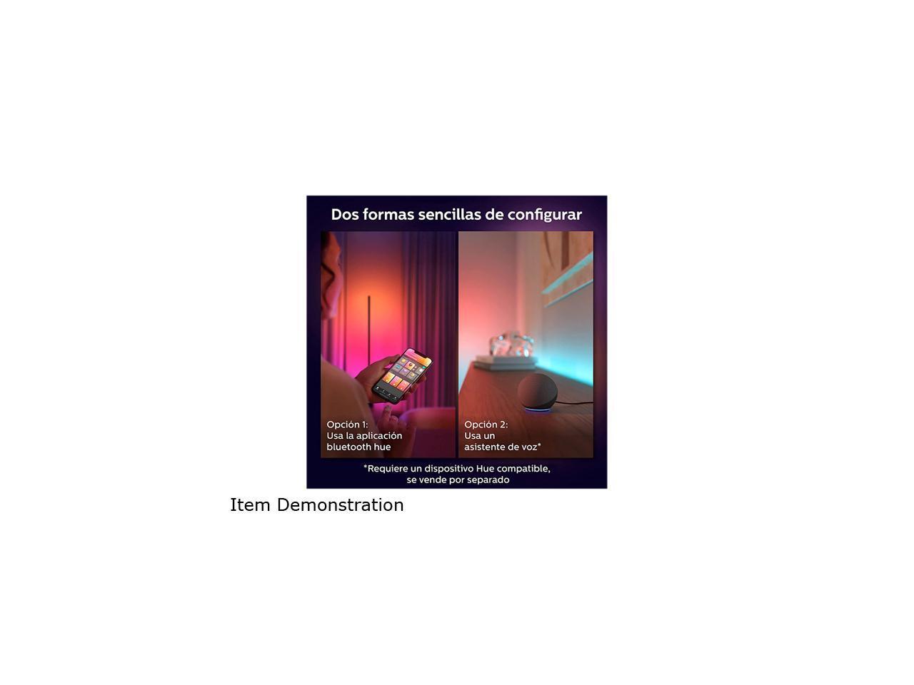 Philips Hue Bluetooth Gradient Ambiance Smart Lightstrip 2m/6ft Base Kit with Pl