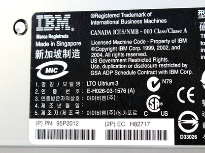 Dell IBM LTO3 400-800GB Internal Tape Drive 96P0816 96P0932 DF610