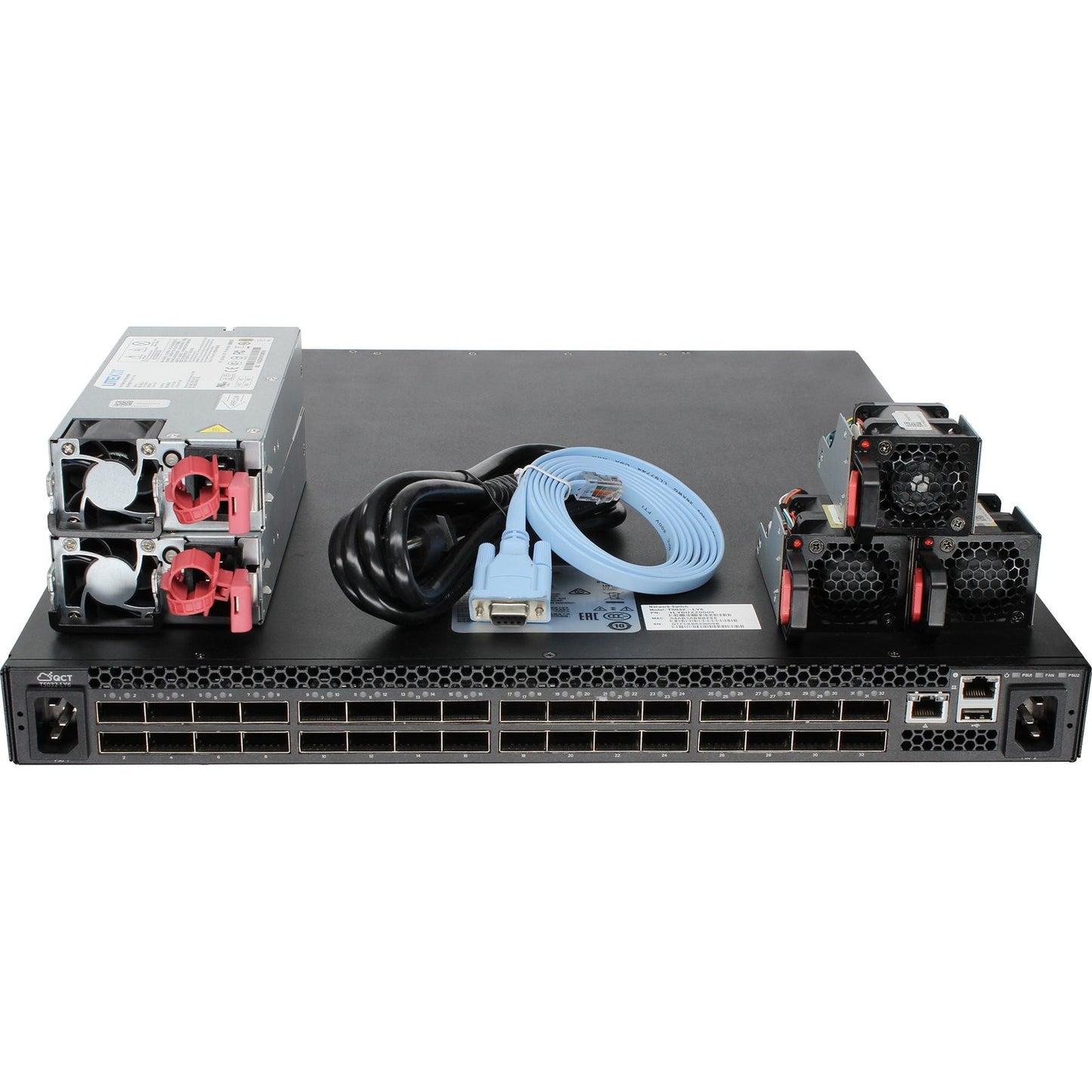 QuantaMesh T5032-LY6 32P 40GbE QSFP+ Front-to-Back Switch (Fair)