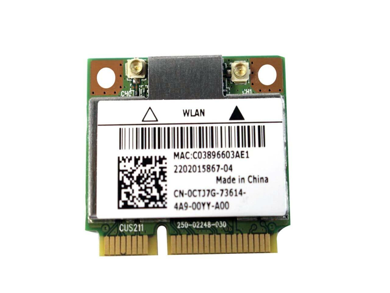 Lot X5 Dell Killer 1202 Dual Band PCI-E Mini Card 300Mbps Bluetooth 4.0 0CTJ7G