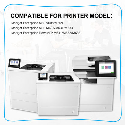 5PK CF237A Toner Compatible With HP 37A LaserJet Enterprise M607dn M608dn M608n