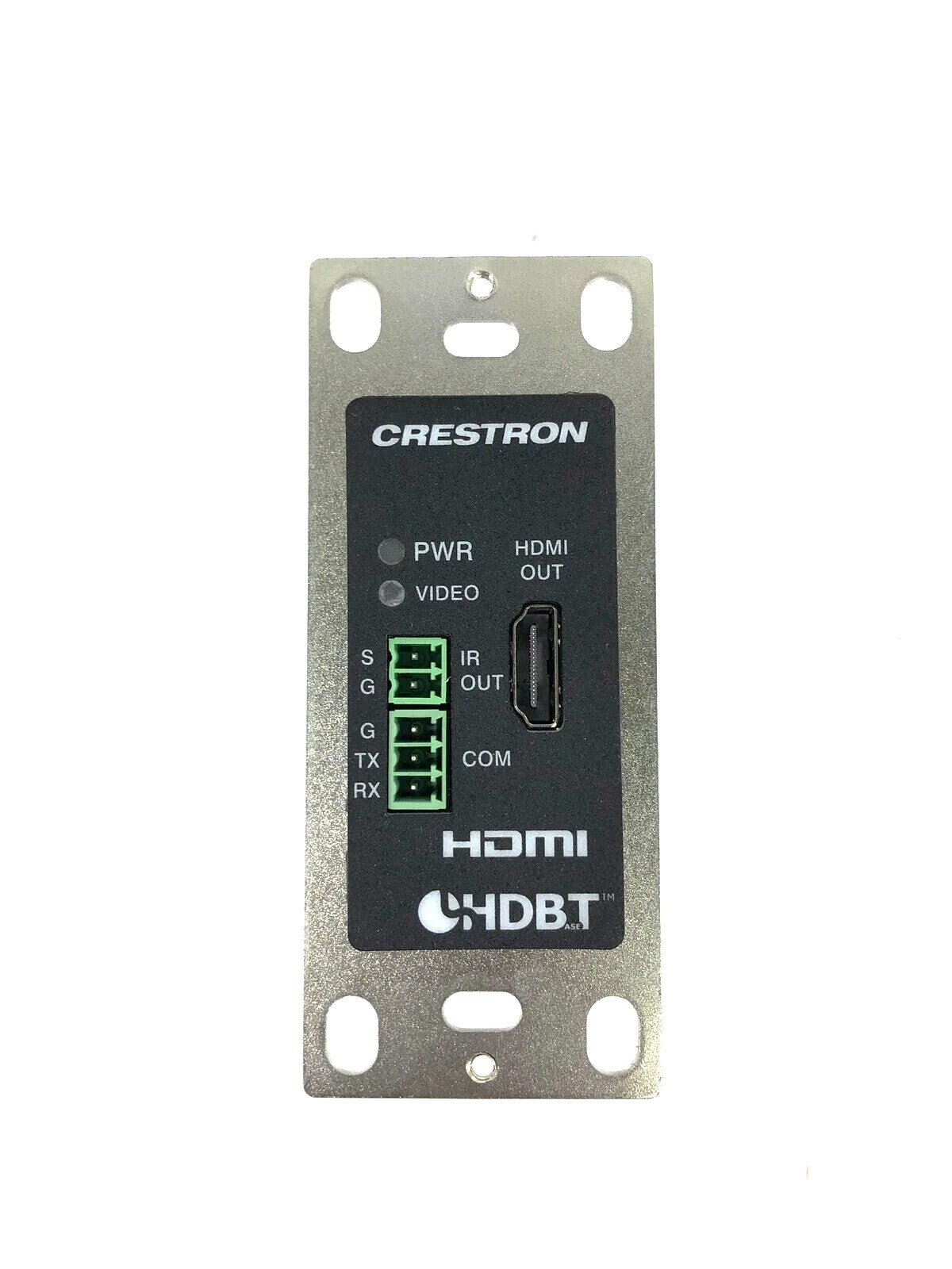 Crestron DM-RMC-4K-100-C-1G-B-T Wall Plate 4K DM 8G+ Receiver & Room Controller