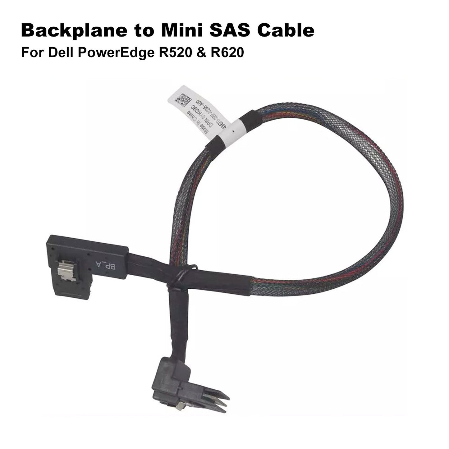 Lot x 2 Dell PowerEdge R520 R620 Backplane To Mini SAS Cable YKG9C 0YKG9C (NOT FOR HOME PC)
