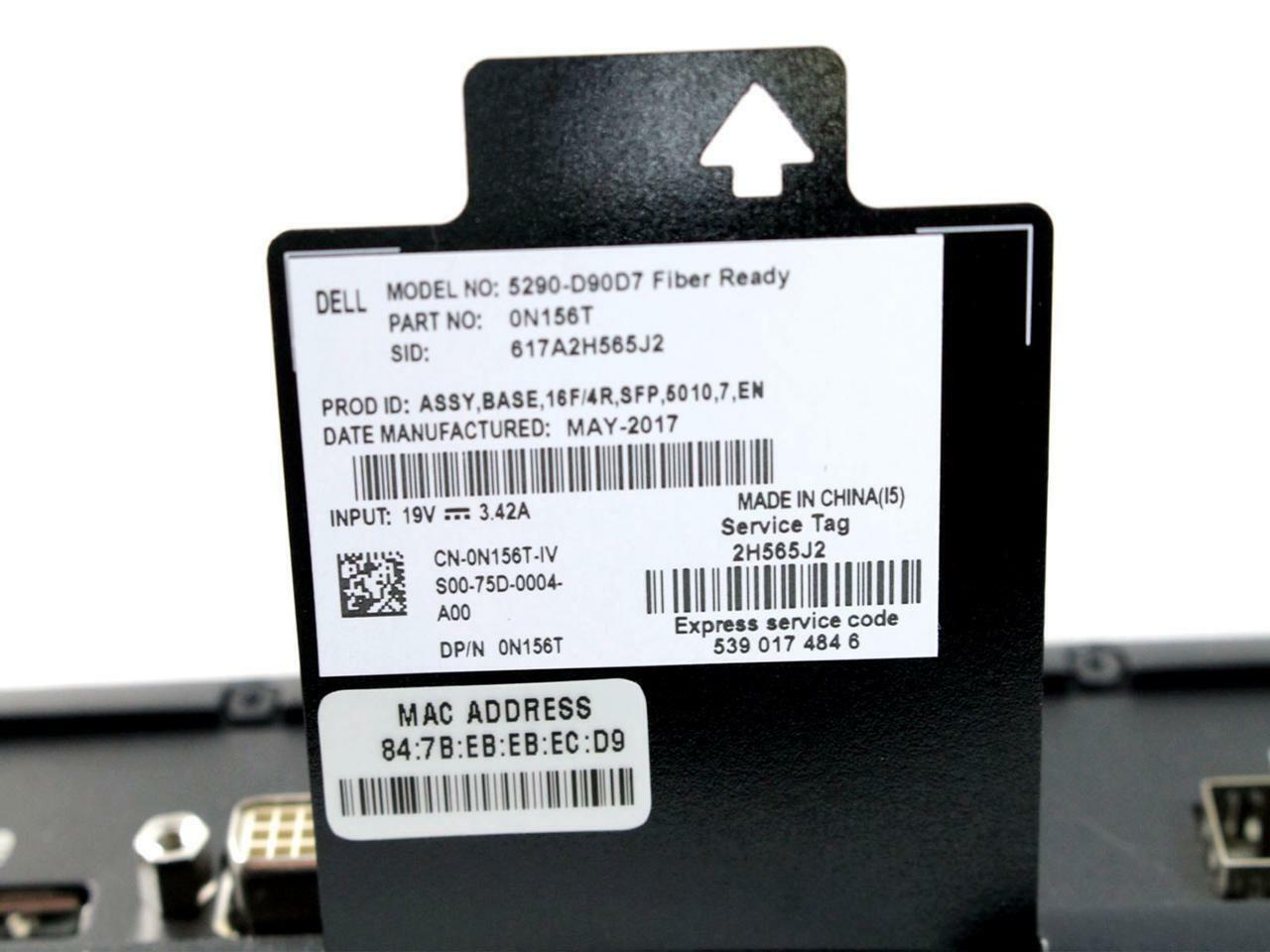 Dell Wyse Dx0D - 5010 Thin Client AMD G-T48E 1.40 GHz 4 GB 16 GB WES7 RJ45 N156T