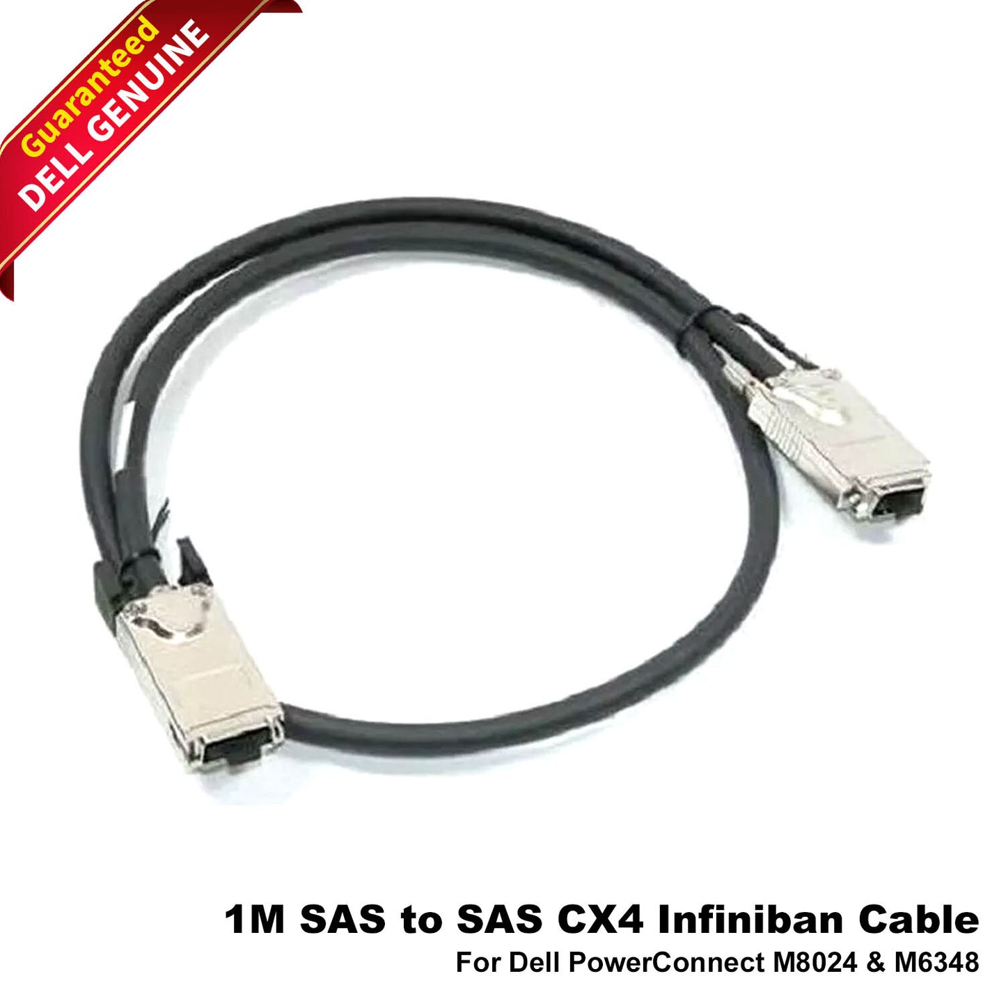 New Dell Power Connect M8024 M6348 1M SAS To SAS CX4 InfiniBand Cable H898K (NOT FOR HOME PC)