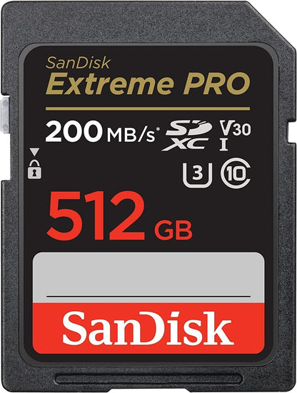 SanDisk Extreme 512GB 200MB/S Class 10 Micro SD MicroSDXC U3 Memory Card SDSDXXD