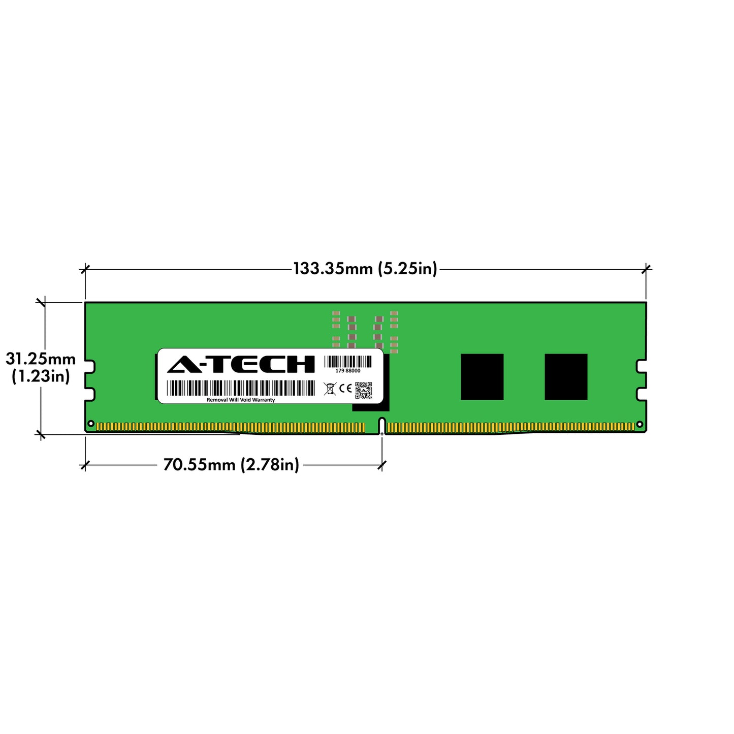128GB 8x16GB PC5-4800 EC8 RDIMM Supermicro 221GE-NR 521E-WR Memory RAM