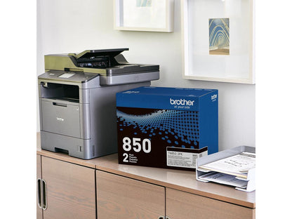 Brother TN-850 Toner Cartridge Black 2 Pack in Retail Packaging
