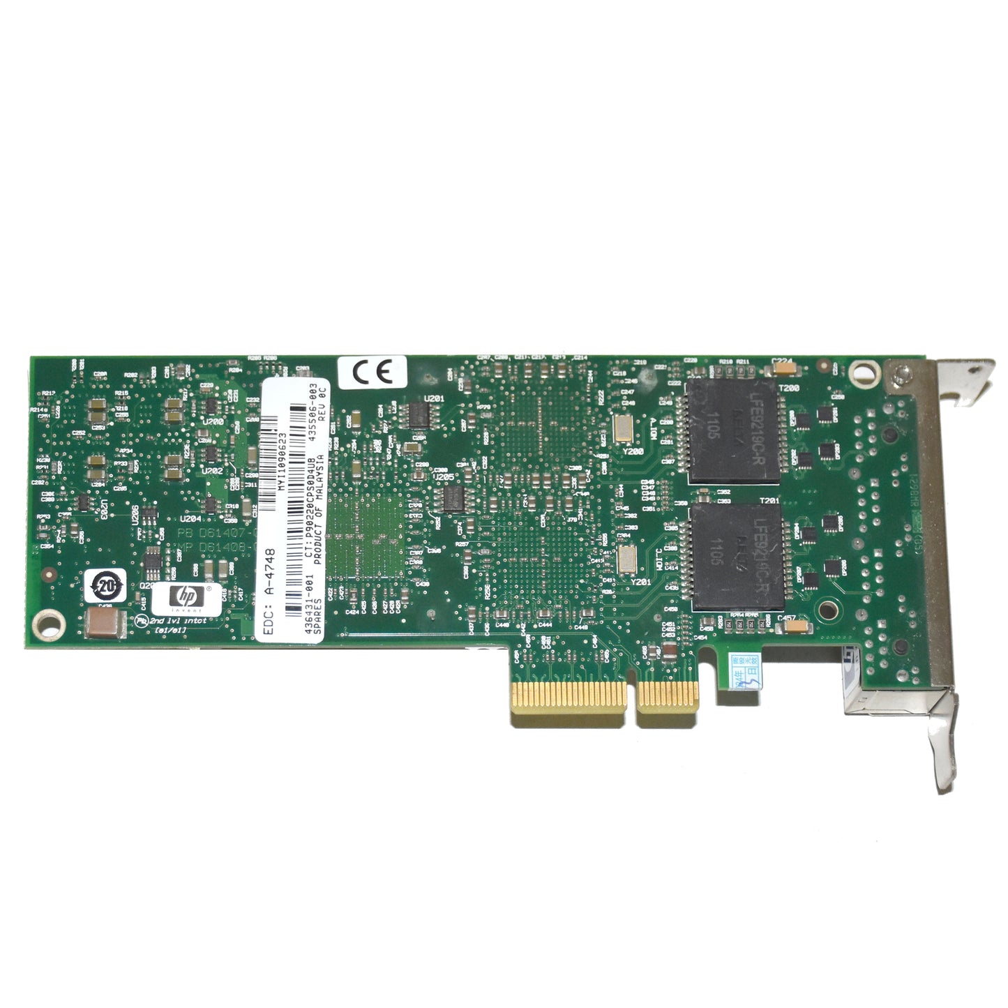 HP Intel NC364T 4-Ports 1GbE RJ-45 PCIe 1.0 Server Adapter 436431-001 435506-003