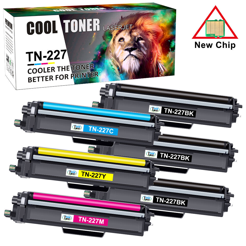 6Pack TN227 223 Toner Cartridge compatible for Brother MFC-L3770CDW HL-L3270CDW