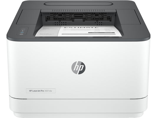 HP LaserJet Pro 3001dw Laser Printer, Black And White Mobile Print Up to 50,000