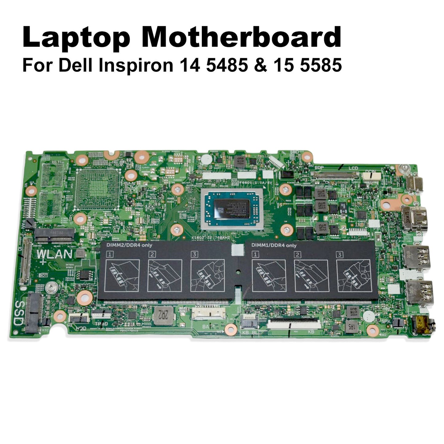 Dell Inspiron 14 5485 15 5585 Motherboard AMD Ryzen 3500 2.1GHz Quad Core FNM6F