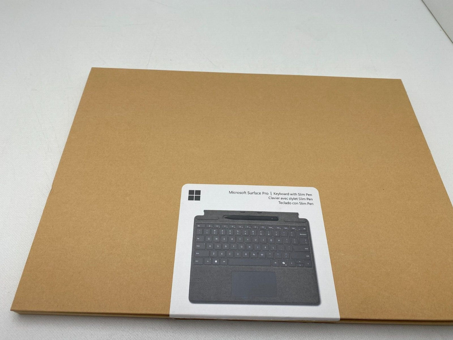Microsoft Surface Pro Keyboard with Slim Pen for Business (Platinum) 8X8-00164