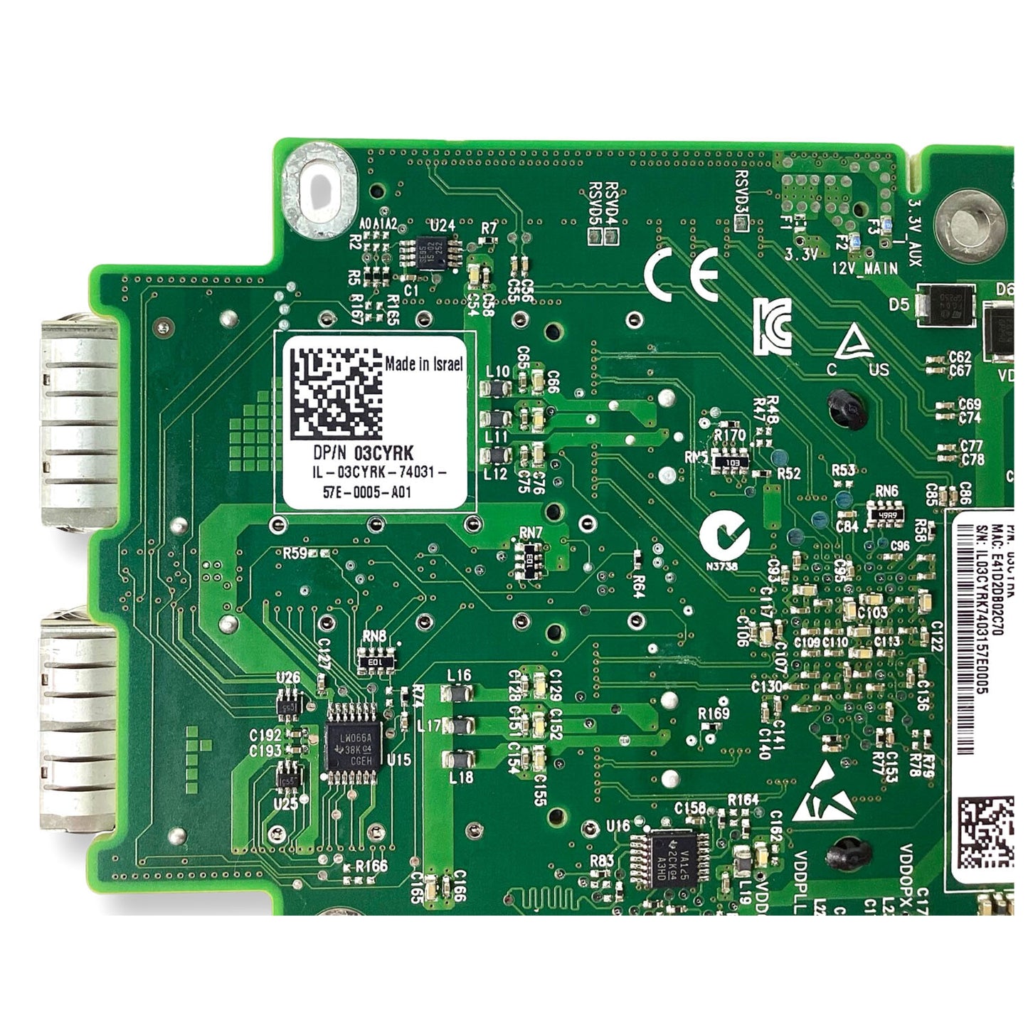 Dell C6100 C6220 Dual-Port 40Gb/s QSFP Mezzanine Network Card MCX384A-BCAA 3CYRK
