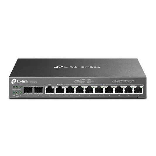 TP-Link ER7212PC | Omada PoE Switch & Controller | 3-in-1 Gigabit VPN Router