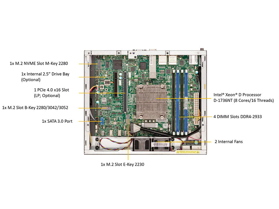 SuperMicro SYS-E300-12D-8CN6P Mini-1U server