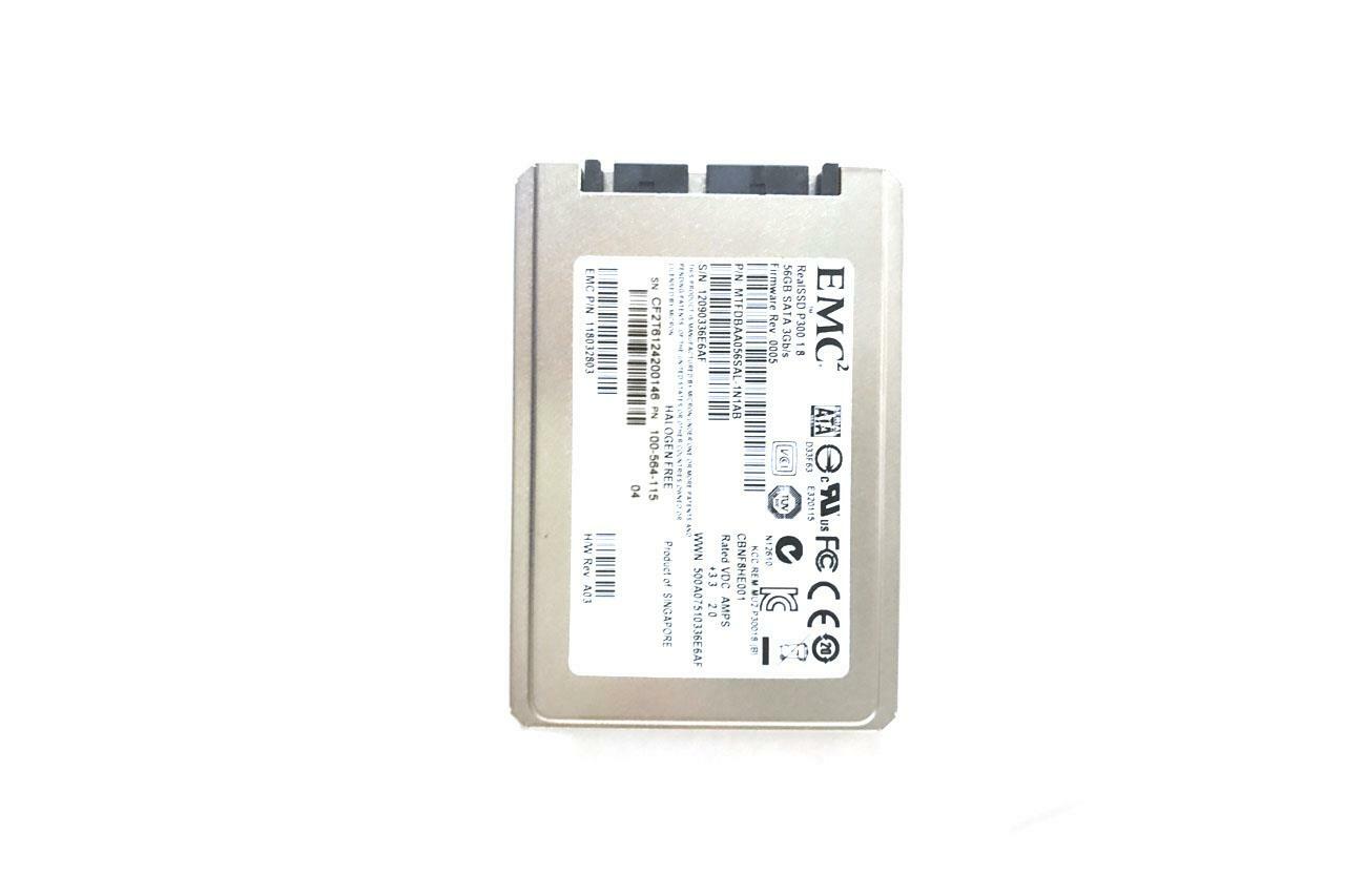 EMC RealSSD P300 1.8 56GB SATA 3GB/S 118032803 MTFDBAA056SAL-1N1AB 100-564-115