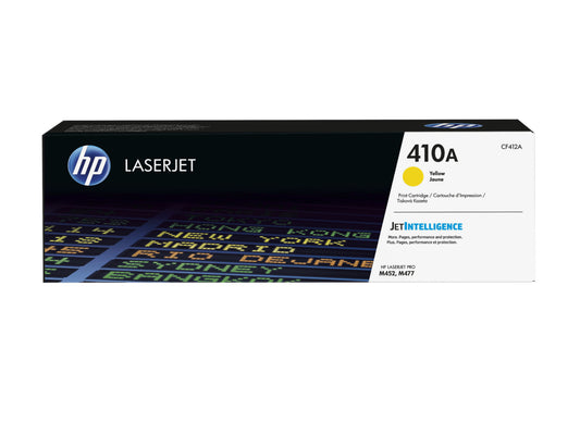 HP 410A Yellow Original LaserJet Toner Cartridge, ~2,300 pages, CF412A