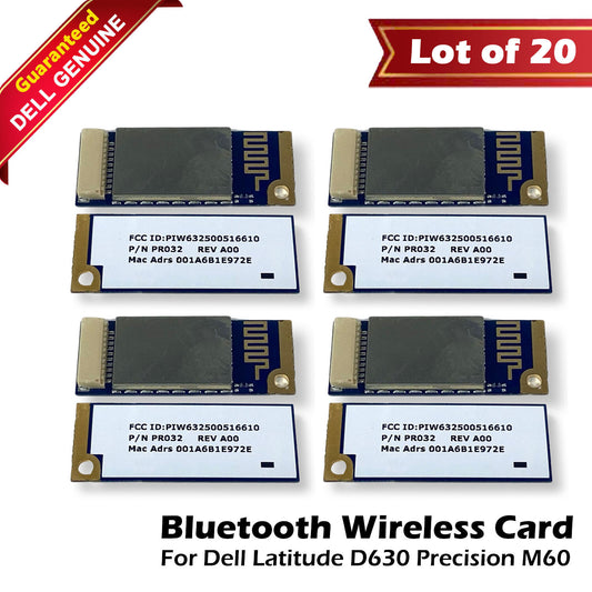 Lot of 20 OEM Latitude D430 D630 Bluetooth Wireless Module 360 Card PR032