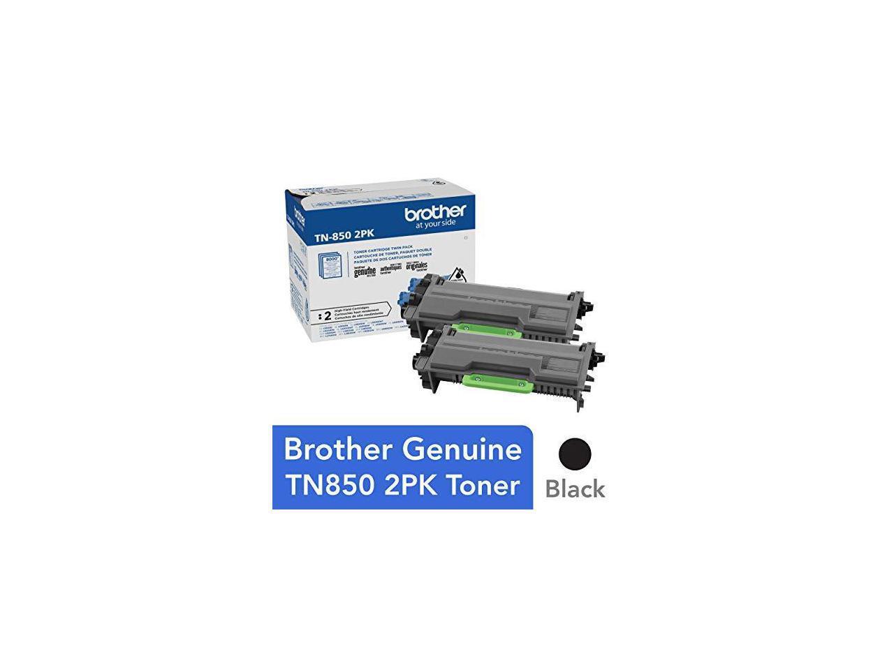 Brother TN-850 Toner Cartridge Black 2 Pack in Retail Packaging