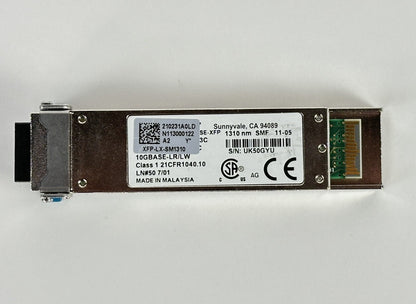 HP Finisar XFP-LX-SM1310 10Gbps 10km 1310nm SE 10GBASE-LR/LW H3C Transceiver SMF