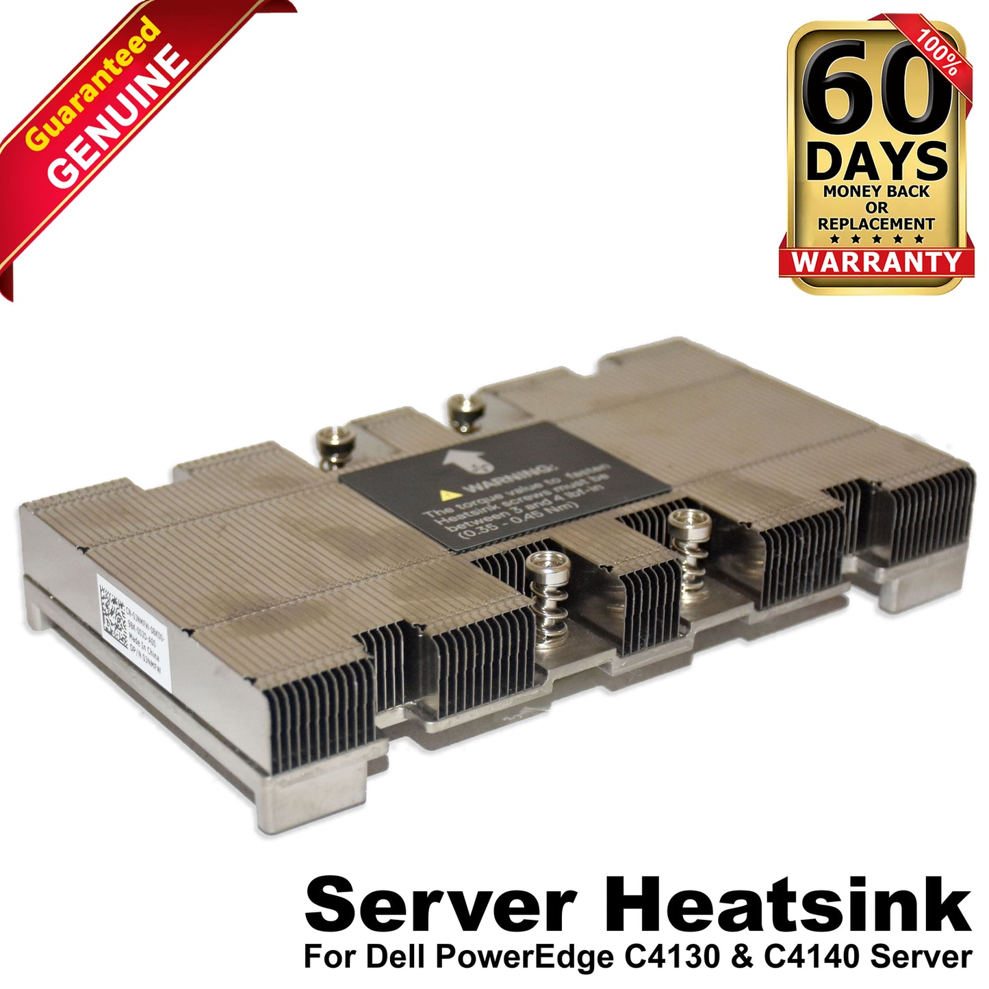 Dell PowerEdge C4130 C4140 Server SXM2 GPU Heatsink Cooling Assembly JNMFW
