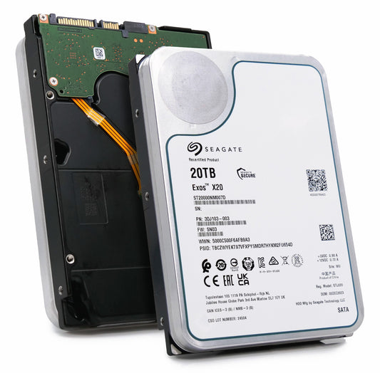 Seagate Exos X20 20TB 7.2K RPM SATA 6Gb/s 3.5" Enterprise HDD - ST20000NM007D