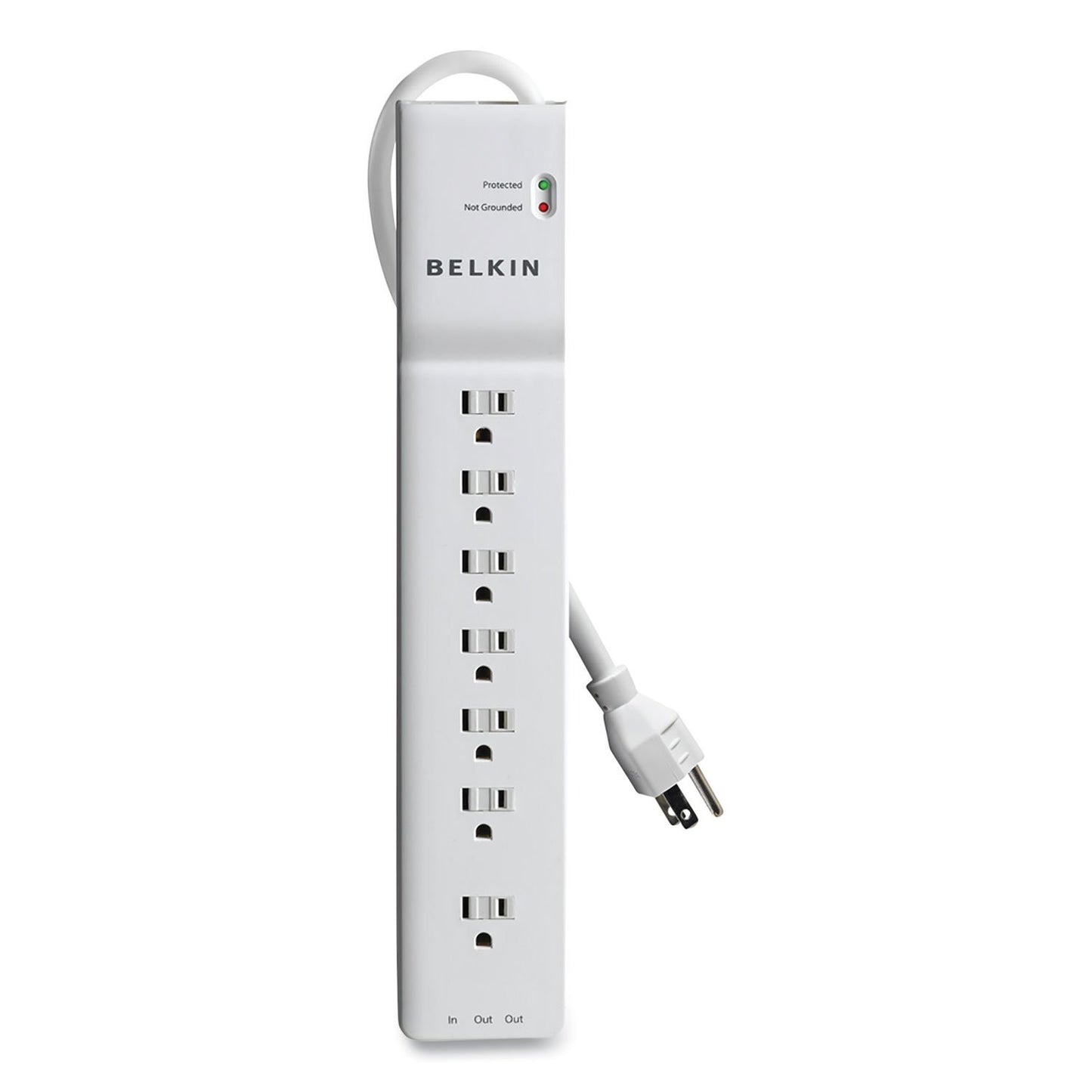 Lot of 5 HP Belkin BE107200-06 7-Outlet 6ft Surge Protector Power Strip AG290AA