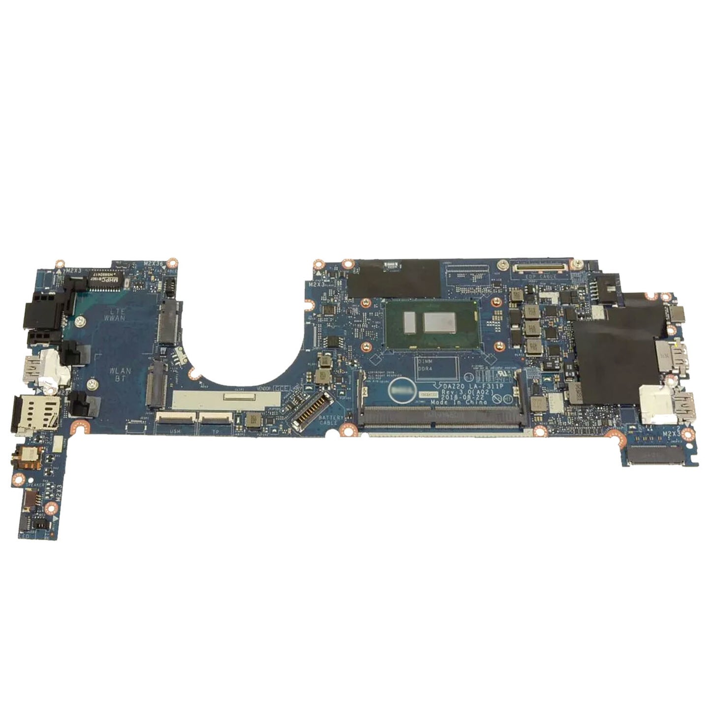 Dell Latitude 7290 7390 Motherboard i5-8350U 1.7GHz Quad Core LA-F311P R6G6N