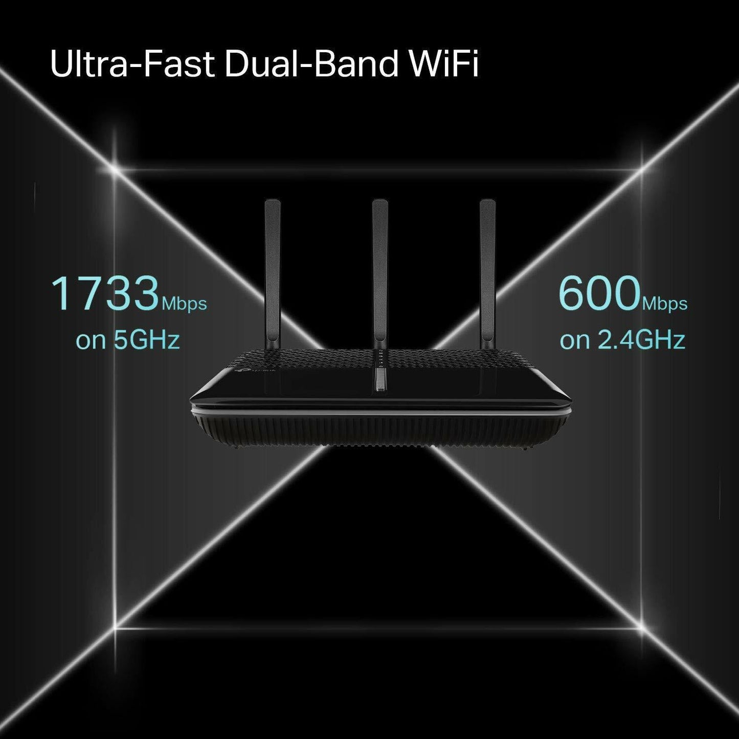 TP-Link Archer A10 AC2600 Smart WiFi Gigabit MU-MIMO Router, Work w/Alexa