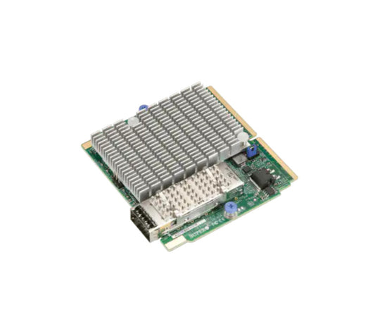 Supermicro AOC-MIBE6-M1C SIOM 1-port IB-ERD or 100GbE QSFP28, Mellanox CX-6 VPI