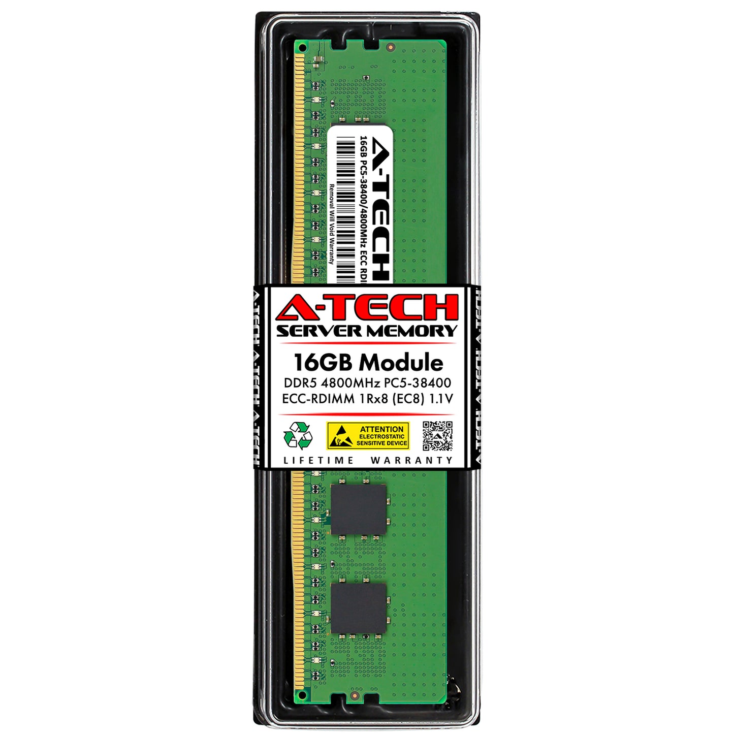 16GB 1Rx8 PC5-4800 EC8 RDIMM Supermicro 1015SV-WTNRT 1115S-FWTRT-OS1 Memory RAM