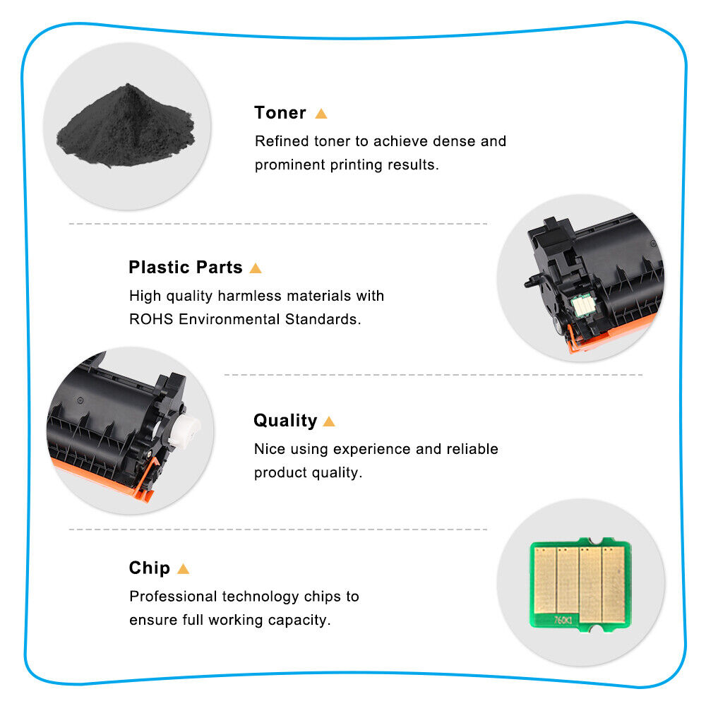 5PK Compatible With Brother TN760 Toner Cartridge DCP-L2550DW HL-L2350DW Printer