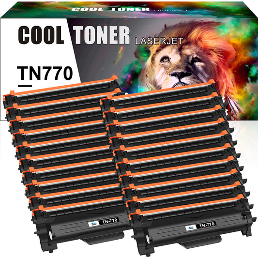 20PK TN 770 High Yield Toner Compatible With Brother MFC-L2750DW HL-L2370DW XL