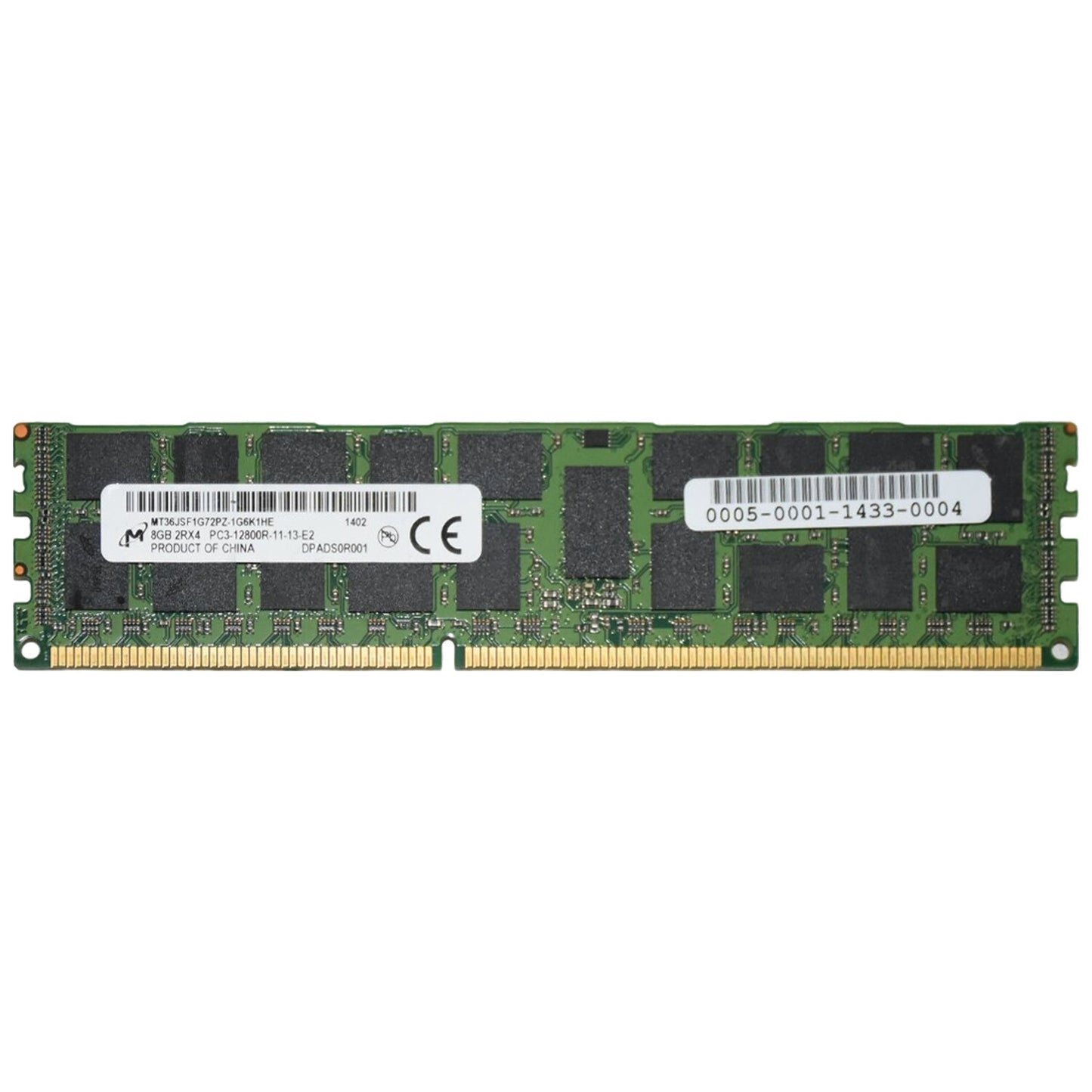 Lot Of 4 Micron MT36JSF1G72PZ-1G6K1 4x8GB PC3-12800R RDIMM 2Rx4 DDR3 Server RAM