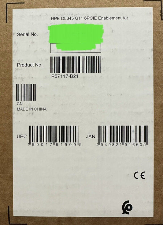 HPE ProLiant DL345 Gen11 6 PCIe x16 Enablement Kit P57117-B21