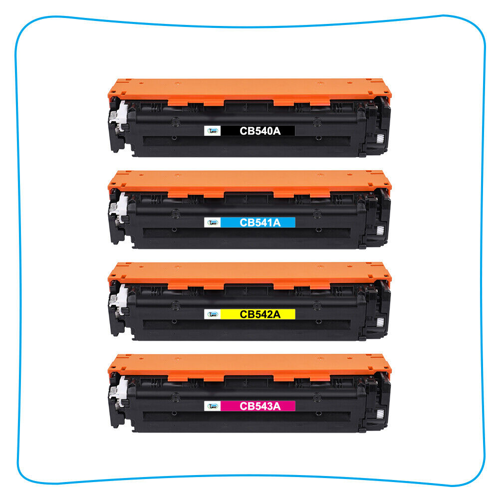 4 Pack KCMY 125A CB540A Toner For HP Color Laserjet CP1215 CP1518ni CM1312 MFP