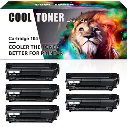 5Pack FX9 FX10 Toner Compatible For Canon 104 imageCLASS MF4270 MF4350d MF4370dn