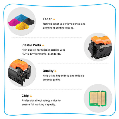 3PK Black CE260A 647A Toner for HP Color LaserJet CP4525DN CP4525XH CP4025N