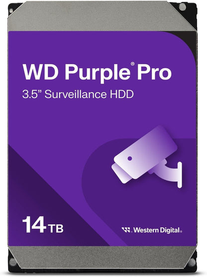 WD Purple Pro Smart Video 14TB SATA 3.5" Survelllance Internal Hard Disk Drive