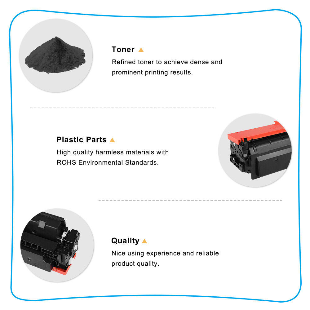 2PK No Chip Compatible with HP 414X W2020X Toner M454dn M454dw M479fdn M479fdw