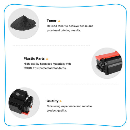 2PK No Chip Compatible with HP 414X W2020X Toner M454dn M454dw M479fdn M479fdw