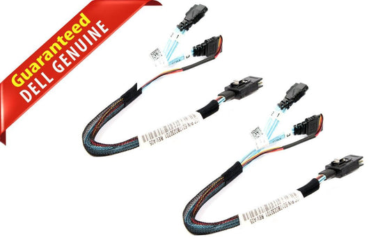 Lot of 2 Dell 3R7FF Midplane to Backplane Cable 3.5" For PowerEdge C6100