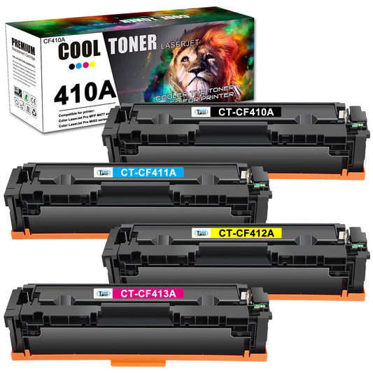 4 PK Toner CF410A 477A 410A Compatible With HP Laserjet Pro MFP M452dw M477fnw
