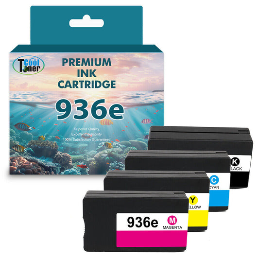 4x 936 Compatible Ink Cartridges For HP 936e OfficeJet Pro 9110 9120 9135e 9730e