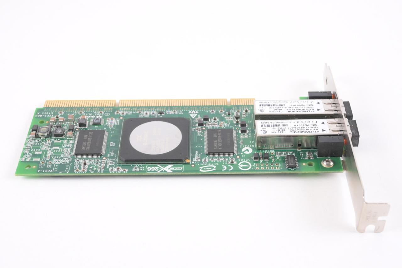 Qlogic QLA2462 4GB Dual Port FC PCIx Network JYGMX FC2410401-20