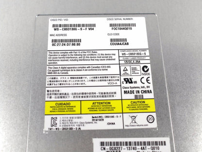Cisco Catalyst Blade Switch 3130 For PowerEdge M1000e Blade WS-CB3130G-S GX227