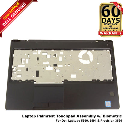 Dell Latitude 5590 5591 Palmrest Touchpad Assembly w/Fingerprint Reader GRG4M